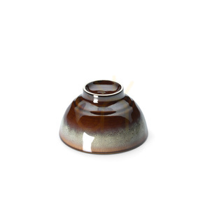 Bol decorativ ceramic Brown Grey S 11.7 cm small 4