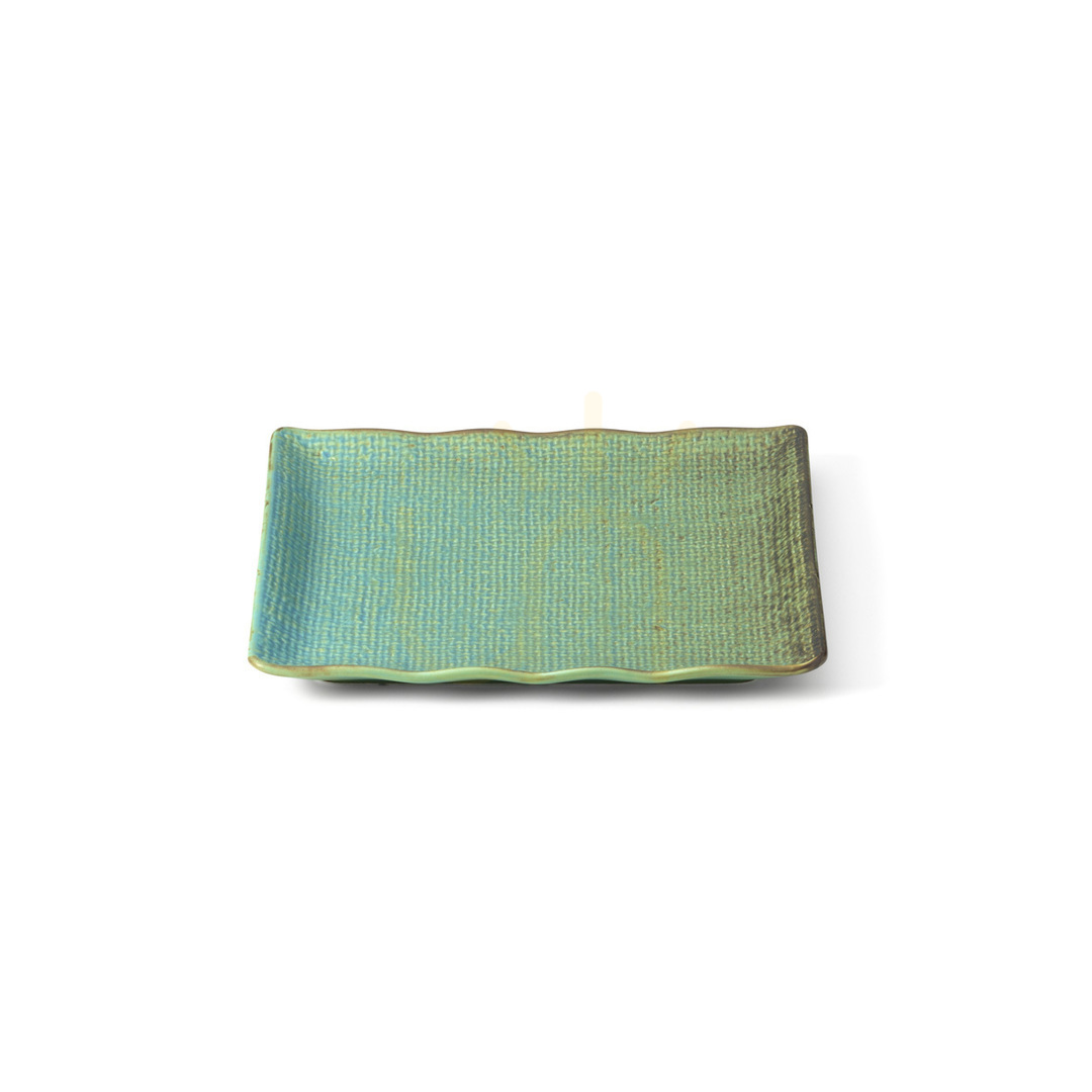 Vedere Farfurie pătrată Bazar Bizar The Lagoon M, 20 × 20 cm Farfurie pătrată Bazar Bizar The Lagoon M, 20 × 20 cm