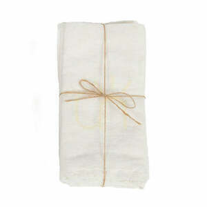 Șervețel de in Bazar Bizar alb 45×45 cm INMAX001W-45X45 small 0