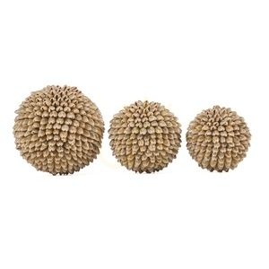 Sferă decorativă din scoici Bazar Bizar Oluolu Shell Ball M, Ø 11 cm, albă small 4