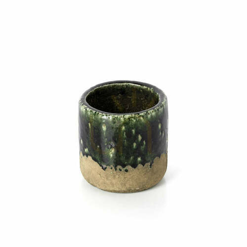 Verifica Ghiveci handmade verde beton S 12,5 cm