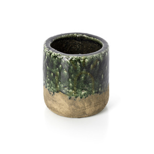 Ghiveci BAZAR BIZAR The Moss Planter Concrete Green M 15 cm small 3