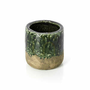 Ghiveci BAZAR BIZAR The Moss Planter Concrete Green M 15 cm small 0