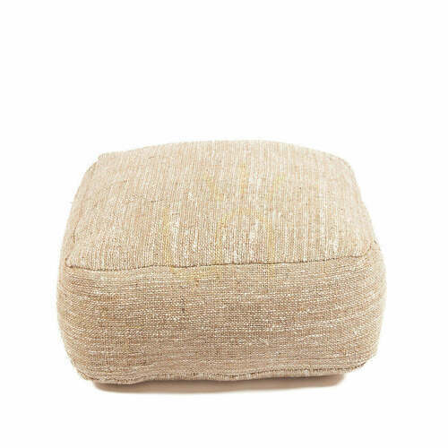 Verifica Pouf bej 60x60x25 cm, seria Pouffe