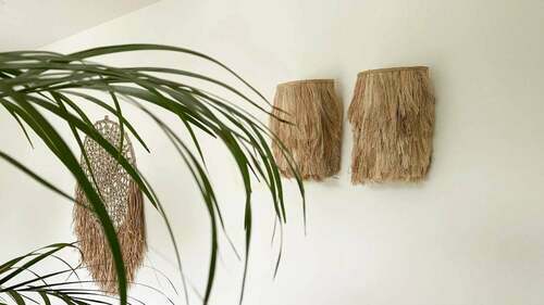 Verifica Aplică de perete Abaca Natural S Wall Lamps
