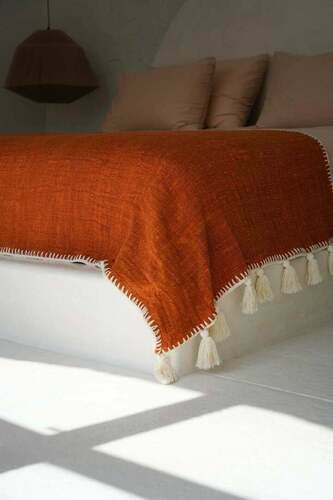 Verifica Cuvertură de pat Stitch Terracotta 126x246 cm
