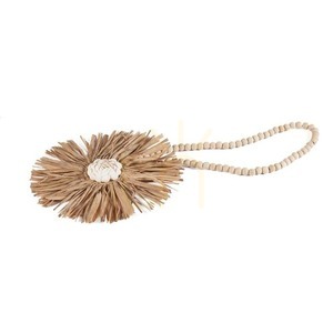 Franjuri decorative raffia natural 70 cm handmade accesorii small 6