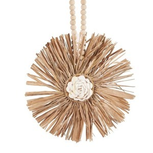 Franjuri decorative raffia natural 70 cm handmade accesorii small 7