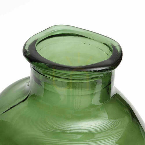 Verifica Vază decorativă Yugang verde din sticlă Glass Collection 31 cm