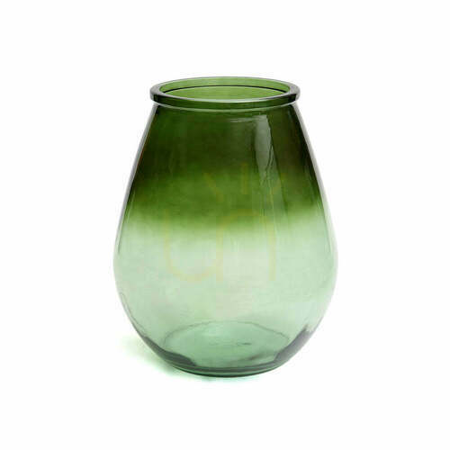 Verifica Vază decorativă din sticlă verde Qiezi Glass Collection L