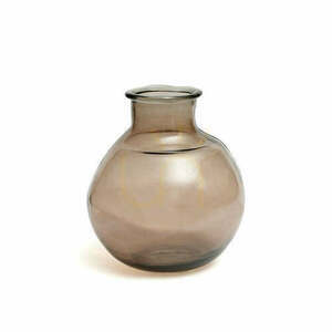 Vază decorativă Yugang din sticlă bej, Glass Collection, 31 cm small 0