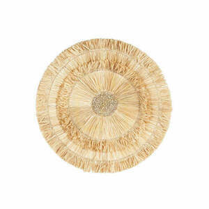 Decorațiune de perete Wanita rotundă Ø 60 cm sisal natural BAZAR BIZAR small 0