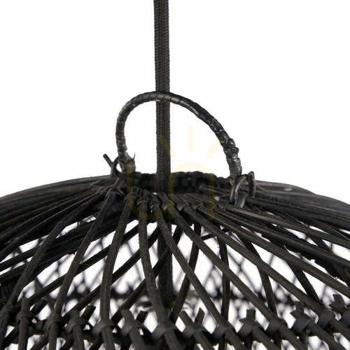Verifica Abajur suspendat din ratan negru Bazar Bizar The Bubble M 50 cm