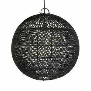 Abajur suspendat din ratan negru Bazar Bizar The Bubble M 50 cm small 0