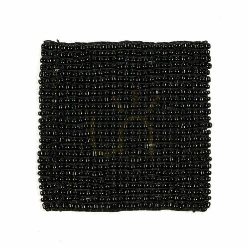 Verifica Suport pahar The Perles, negru, 11 cm