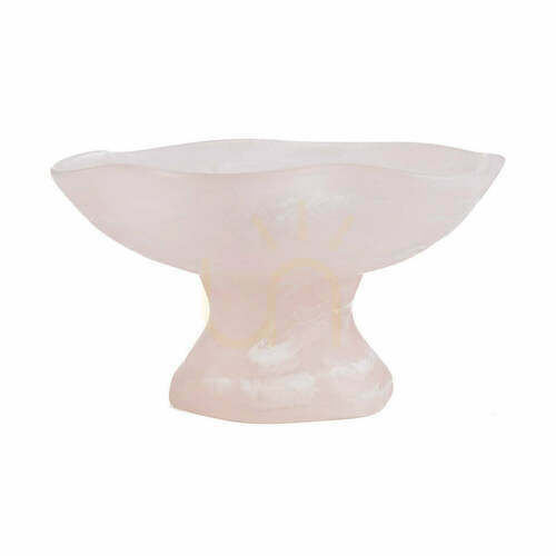 Verifica Fructieră Bazar Bizar rășină organică roz-crem Ø27 × 15 cm