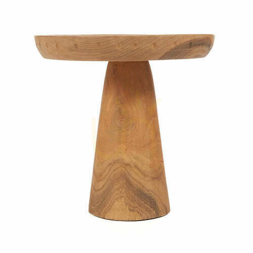 Verifica Tavă de tort din rădăcină de tec 25 cm, Natural, Teak Root Collection