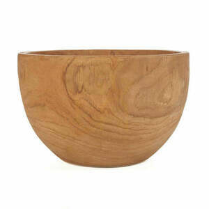 Bol decorativ din lemn de tec BAZAR BIZAR Zen Natural Teak Root Collection small 0