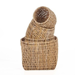 Coș împletit BAZAR BIZAR Louh Louh L, natur, 45x45x43 cm small 3