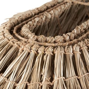 Lampă suspendată Nyang Nyang naturală, handmade, 140x71x48 cm small 6