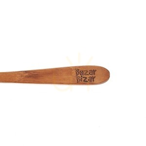 Lingură pentru înghețată din lemn de tec natural, 13 cm small 7