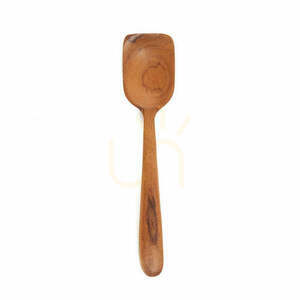 Lingură pentru înghețată din lemn de tec natural, 13 cm small 0