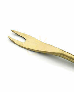 Furculiță pentru măsline aurie, 12 cm small 1