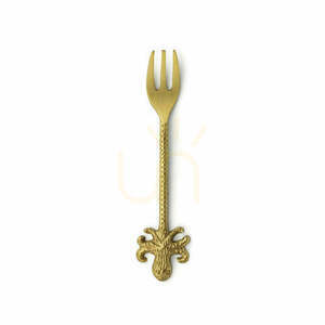 Furculiță cocktail Octopus aurie S, 14 cm small 0
