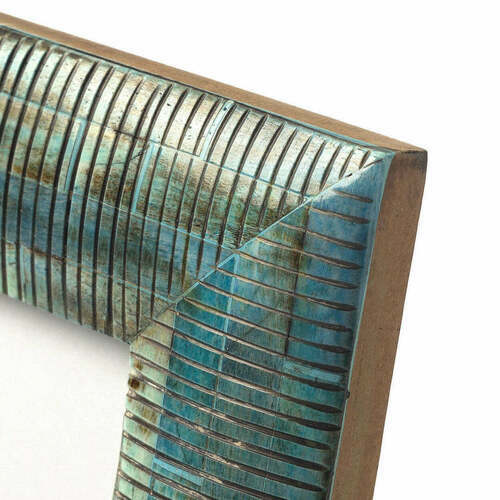 Verifica Rama foto handmade Ocean Ripple turcoaz 10x10