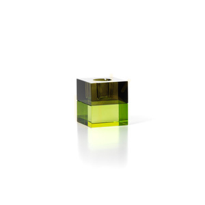 Suport de lumânări Gem Blocks Green Smoke small 4