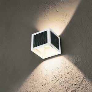 V-TAC solar/USB corp de iluminat de perete 9W LED COB cub alb 10x10cm IP65 senzor de mișcare VT-408CCT 900lm small 5