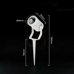 Grădină corp de iluminat sol condus aluminiu GU10 alb IP65 VT-44005 3 ani garanție small 1