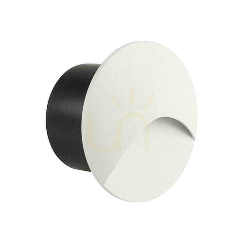 Verifica Aluminiu 3W LED V-TAC corp de iluminat pentru scări circulare alb 230V IP65 VT-44002RD 3000K 230lm