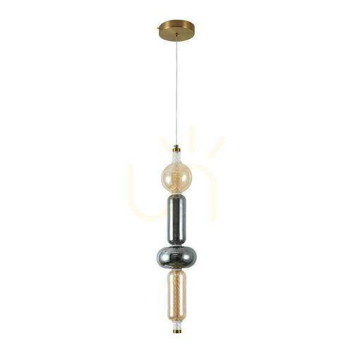 Verifica V-TAC LED pandantiv corp de iluminat 9W fumuriu chihlimbar auriu VT-84041 3000K 1300lm