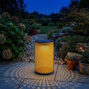Lampă solară portabilă V-TAC 1.2W LED IP65 12x35cm lemn VT-84043 2800K 150lm small 5