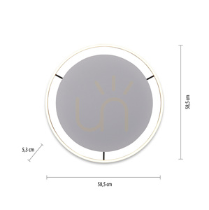 Plafond RITUS 15392-13 Antracit 1xLED small 7