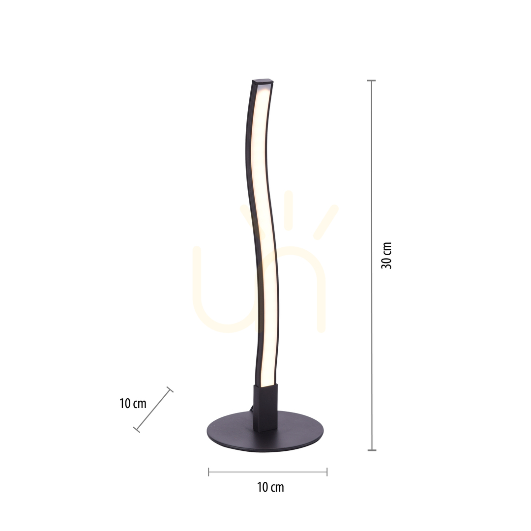 previzualizare Lampă de masă WAVE 15128-18 negru 1xLED Lampă de masă WAVE 15128-18 negru 1xLED