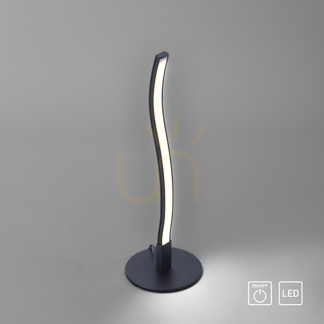Afişa Lampă de masă WAVE 15128-18 negru 1xLED Lampă de masă WAVE 15128-18 negru 1xLED