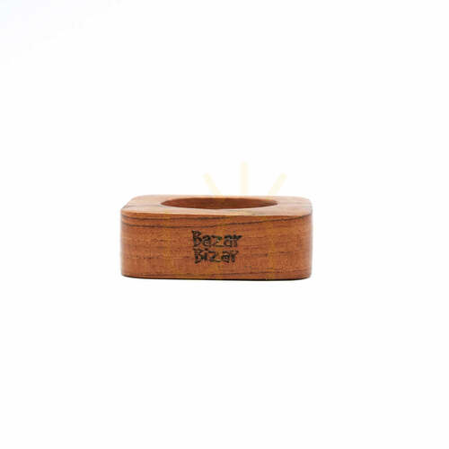 Verifica Inel pentru șervet Bazar Bizar rădăcină de tec natural 6x6x2 cm BASU608N