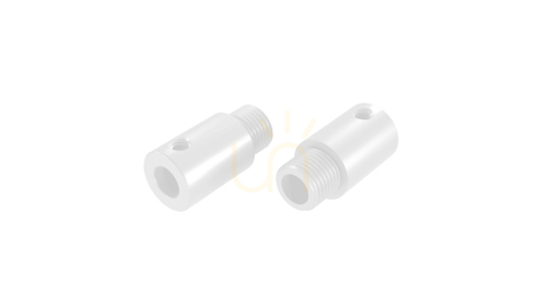 Verifica Supapă metalică M10x1 cu mufă de 4 mm, albă