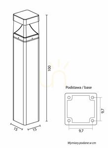 SU-MA BAREL antracit LED 100 cm BKW-1000 stâlp de lumină solidă 5 SU-MA BAREL antracit LED 100 cm BKW-1000 stâlp de lumină solidă small 5