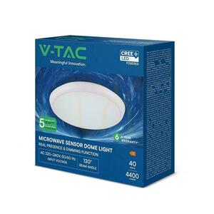 Plafonieră V-TAC 40W LED CREE CHIP senzor de mișcare putere și culoare control 5in1 IP65 VT-8179 4400lm 6 ani garanție small 4