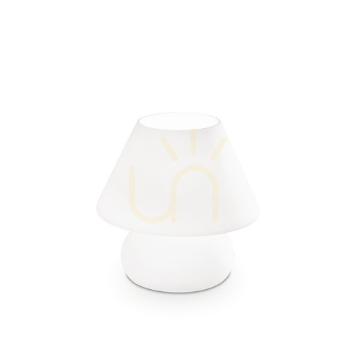 Verifica Lampă de masă Ideallux PRATO TL1 SMALL albă sticlă E14 074726