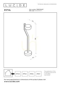 Lampă de exterior Lucide ESTAL maro aluminiu LED 9W 33803/08/97 small 4