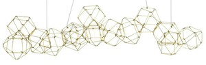 Lampă suspendată Luces Exclusivas ASIS LE41326 aurie LED 67 W 137 cm small 1