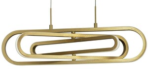 Lampă suspendată LED HOYO Luces Exclusivas LE41399 auriu 64 cm small 1