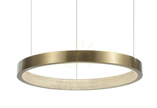 Verifica Lustră suspendată LED Luces Exclusivas ORITO LE41725, alamă antichizată, Ø 45 cm, 18 W, 1020 lm, 3000 K