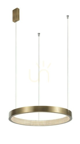 Verifica Lustră suspendată LED Luces Exclusivas ORITO LE41725, alamă antichizată, Ø 45 cm, 18 W, 1020 lm, 3000 K