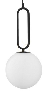 Lampă suspendată Luces Exclusivas PINTO LE41766, albă și neagră, 25 cm, E27 small 1