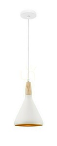 Lampă suspendată Luces Exclusivas MURCIA LE42108, albă, aluminiu, 18 cm, E27 small 0